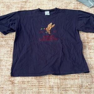 Vintage ducks unlimited embroidered shirt